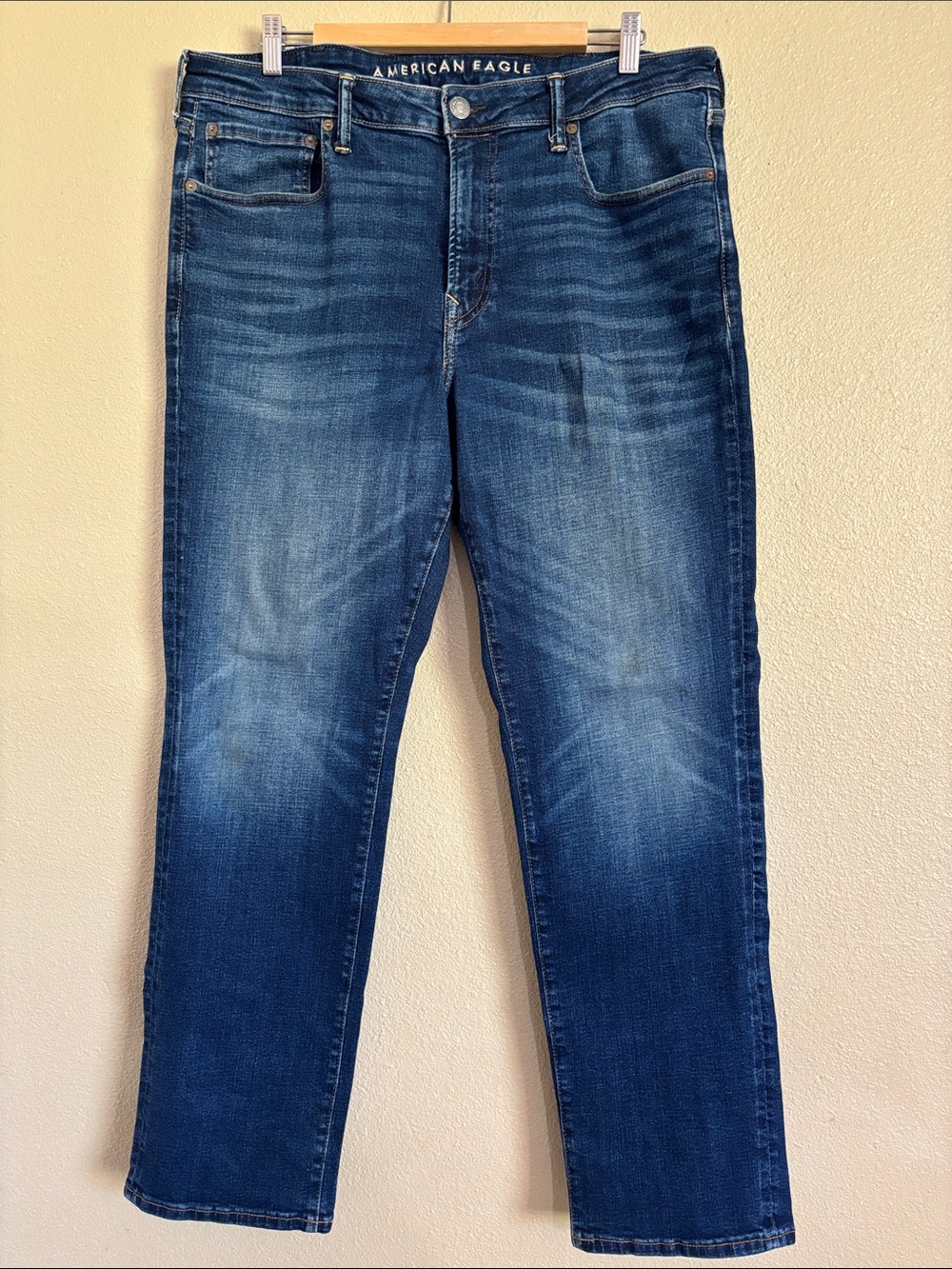 American Eagle Outfitters Men’s Straight-Leg Next Level Airflex Jeans size 38x32